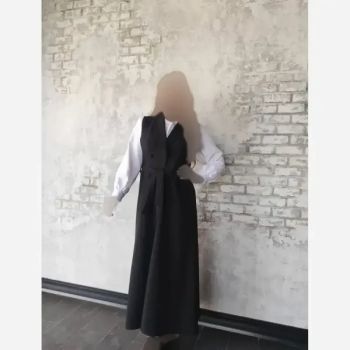 وست و کمربند زنانه طرح نلا جنس کرپ مازراتی قد 140