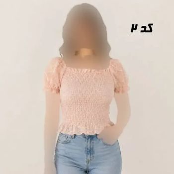 کراپ مجلسی زنانه تمام کش فری سایز مناسب تا 40