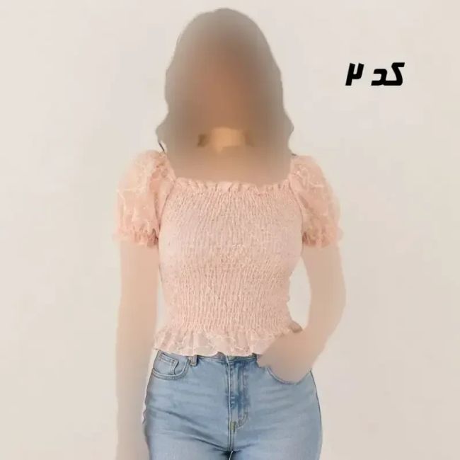 کراپ مجلسی زنانه تمام کش فری سایز مناسب تا 40