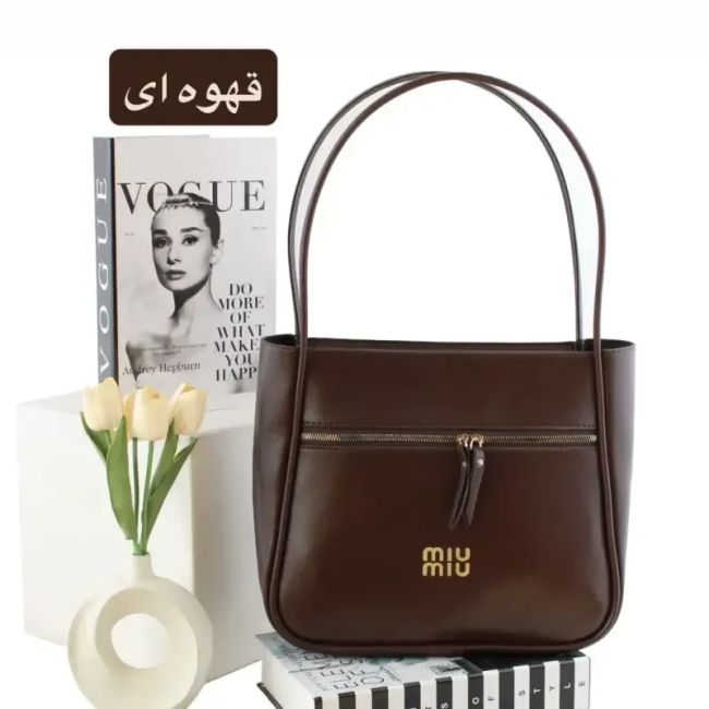 کیف زنانه چرم مصنوعی روزمره اسپرت زیپ دار