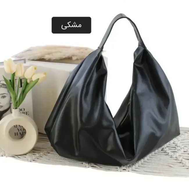 کیف زنانه چرم مصنوعی روزمره و اسپرت ابعاد 45 در 35 سانتیمتر