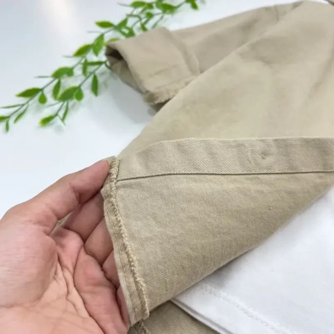 ست پاییزه بچگانه پیراهن کتان و تیشرت 3 تا 12 سال رنگ قهوه ای روشن