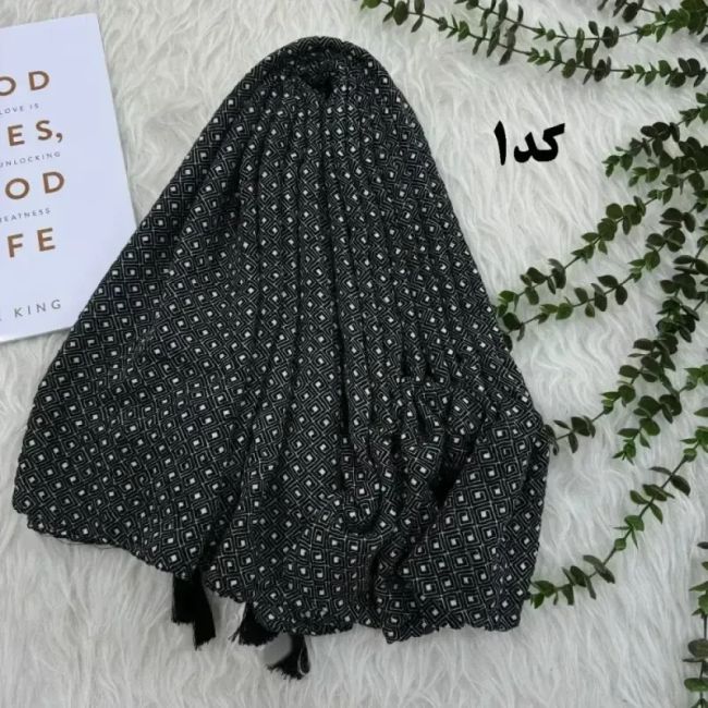 شال نخی برشکا طرحدار طرح جیوانچی قواره 200 در 85 سانت مناسب روزمره