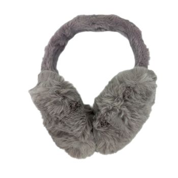 گوش گیر دخترانه تدی زمستانی رنگ طوسی