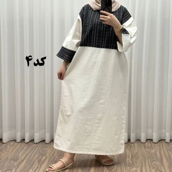پیراهن کفتان لینن پاییزه فری سایز زنانه تا سایز 50 شیک و راحت کمربند دار بدون سایه اندازی