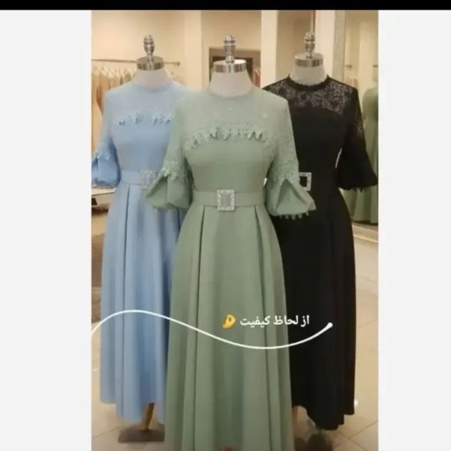 ماکسی جانان جنس کرپ مازراتی درجه یک با کمربند رنگبندی متنوع سایزبندی