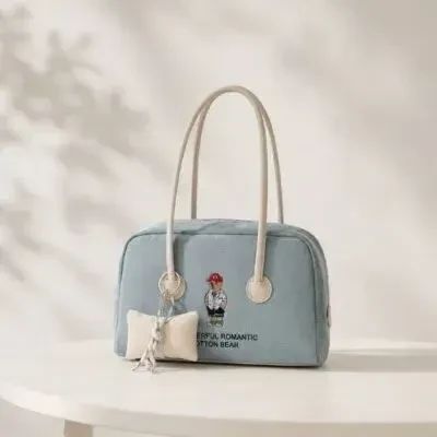 کیف زنانه پارچه ای طرح کنف روزمره