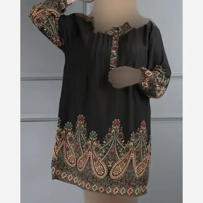 تونیک نخی زنانه وارداتی اندونزی سایز 40 تا 50