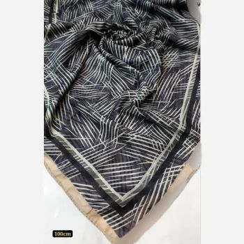 فروش عمده روسری نخی قواره یک متری دوردوخت (بسته 150 عددی)