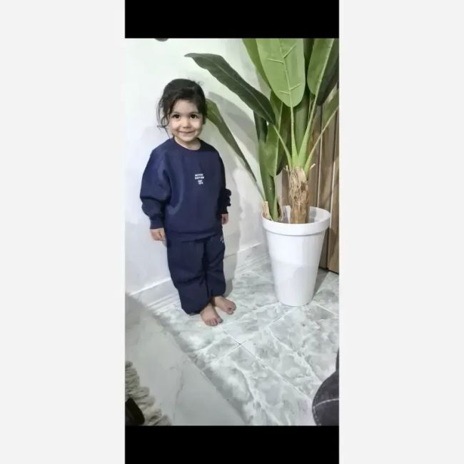 ست بیسیک بچگانه دورس دونخ لاکرا سرمه ای سایز 2 تا 6 سال
