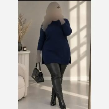 تونیک بافت زنانه نخ ترک ضد حساسیت سایز 38 تا 48