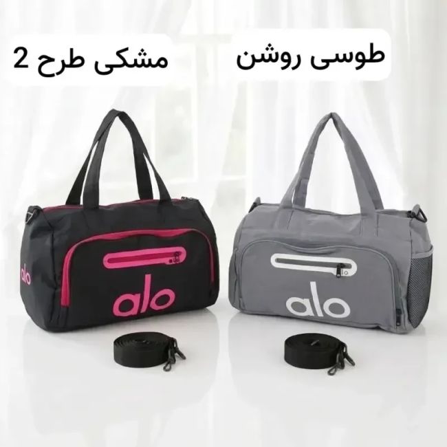 ساک ورزشی و استخری اسپرت جنس کرتکس با بند بلند و زیپ ابعاد 50 در 35 سانتیمتر