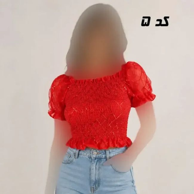 کراپ مجلسی زنانه تمام کش فری سایز مناسب تا 40