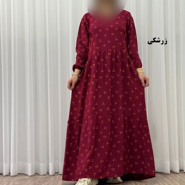 پیراهن ساحلی زنانه گلریز نخی فری سایز تا 48 آیدایی کمربند دار شیک و راحت چهارفصل