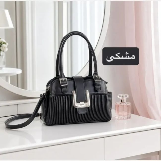 کیف زنانه چرم مصنوعی روزمره و دانشگاهی جیب دار