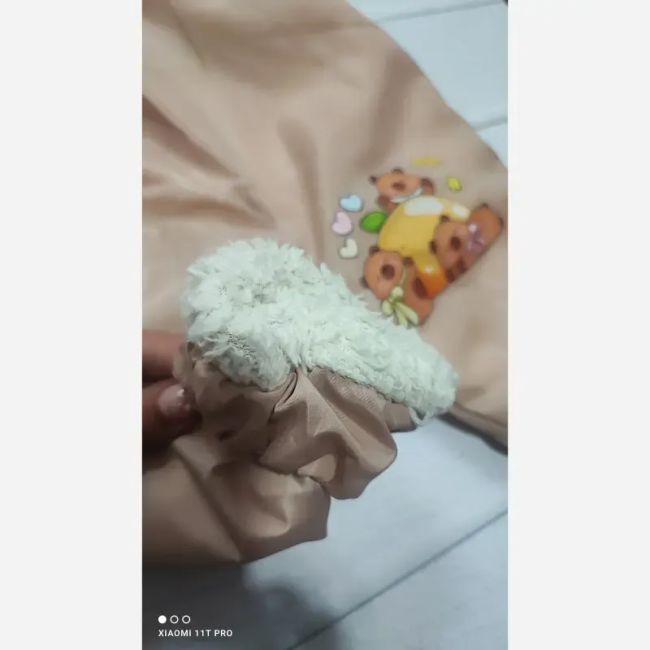 سوییشرت شلوار داخل خز ببعی طرح تدی دخترانه و پسرانه