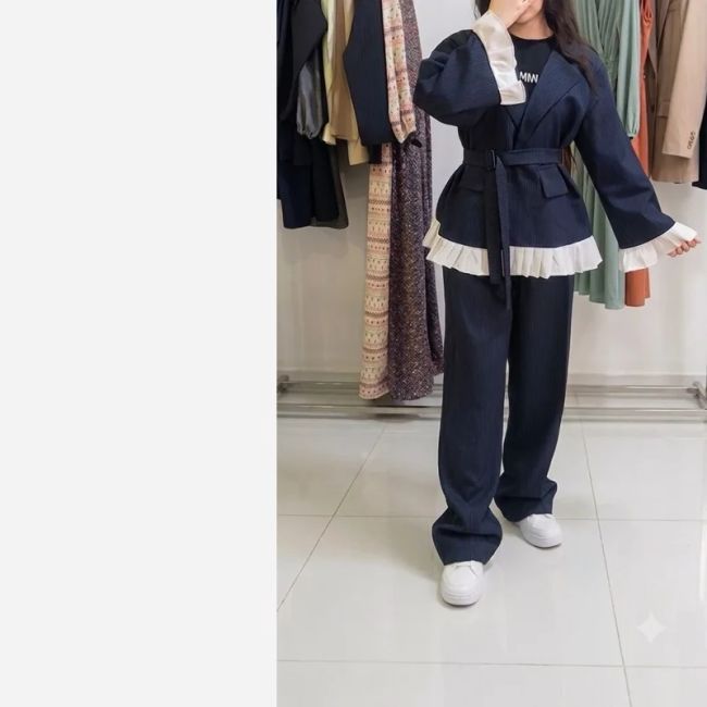 کت شلوار زنانه مدل ماهور پارچه مازراتی خرج کار سفید سایز 38 تا 50