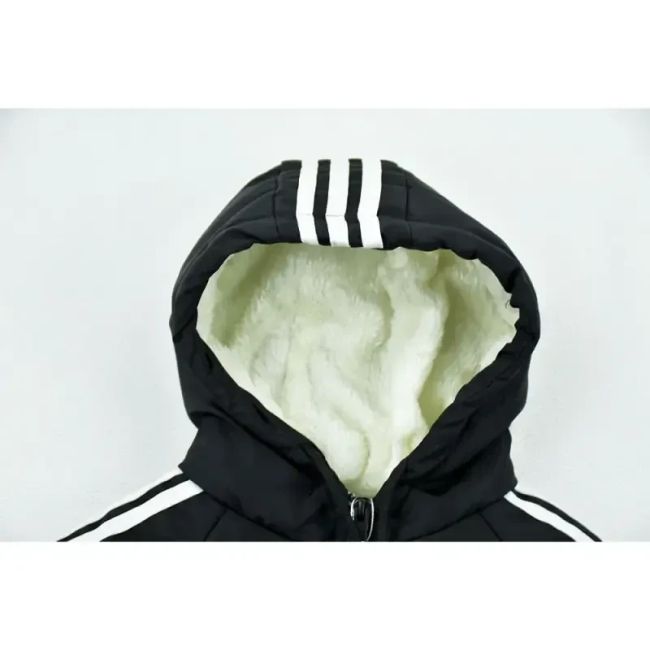 کاپشن پسرانه ADIDAS مشکی شمعی پاییزه و زمستانه