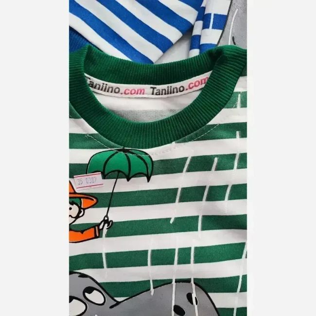 ست بلوز و شلوار بچگانه طرح دایناسور دورس سایز 35 تا 45