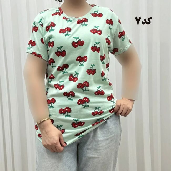 تیشرت طرحدار H&M کد 1170 آبرفت و رنگ رفت ندارد چروک نمیشود سایزبندی کامل S تا XXXL