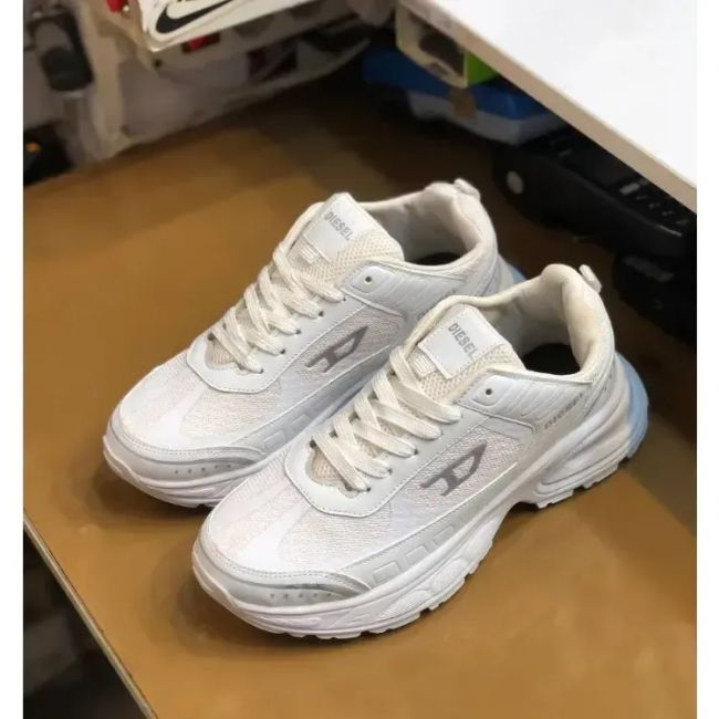 کفش اسپرت مردانه دیزل لژدار سفید مشکی