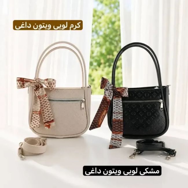 کیف پاسپورتی چرم مصنوعی زنانه مشکی ابعاد 25 در 20 سانتیمتر
