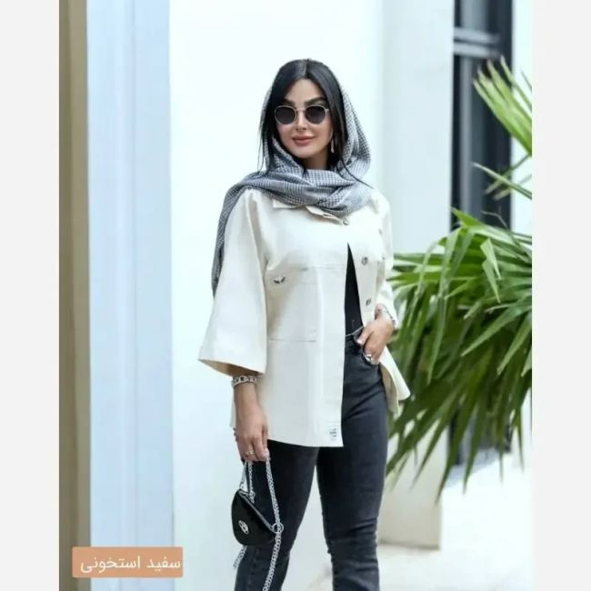 شومیز زنانه لینن مدل لارا سایز 36 تا 50