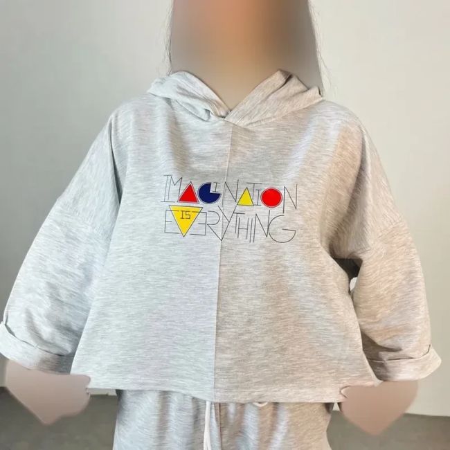 کراپ تیشرت باکسی چاپدار جنس گلکسی