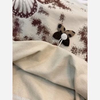 بلوز شلوار دخترانه طرح پروانه دورس پاییزه سایز 45 تا 70