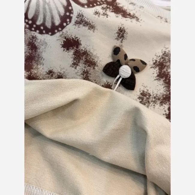 بلوز شلوار دخترانه طرح پروانه دورس پاییزه سایز 45 تا 70