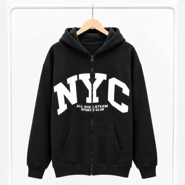 سویشرت زنانه NYC فلامنت داخل کرکی فری سایز