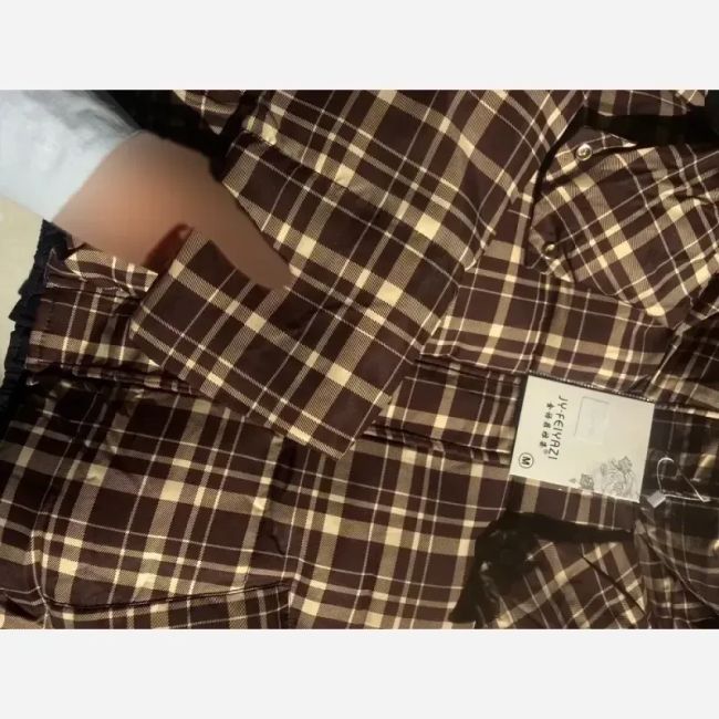 کاپشن وارداتی چهارخونه پشمدار کلاهدار سایز M تا 2XL