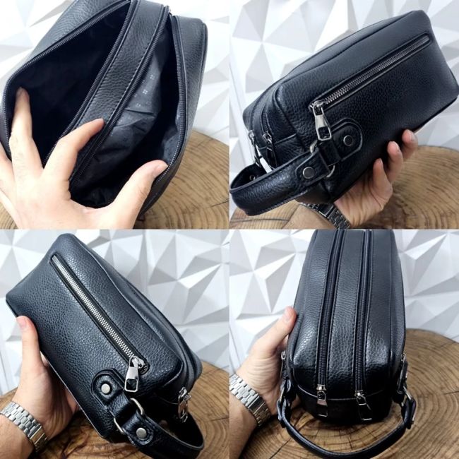 کیف دستی مردانه چرمی شوزبگ دو خانه چرم صنعتی خارجی (2)