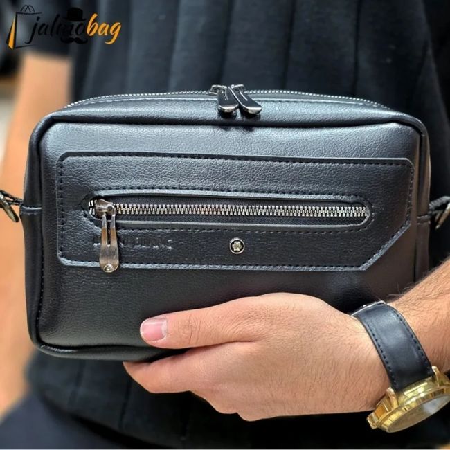 کیف دستی و دوشی پاسپورتی مونت بلانک چرم خارجی درجه یک