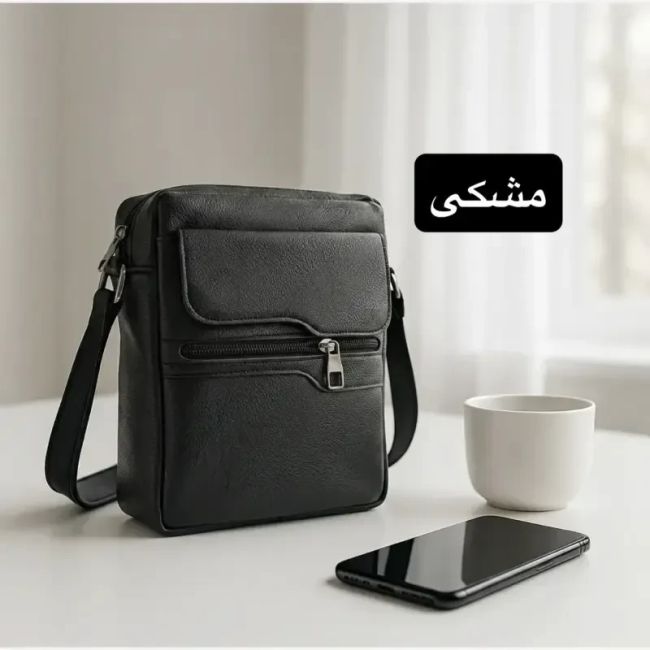 کیف مردانه چرم مصنوعی اسپرت و روزمره بند دار
