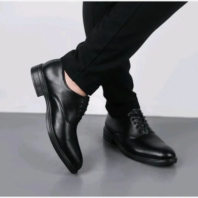کفش مردانه چرم مشکی کلاسیک سایز 40 تا 44 هامون