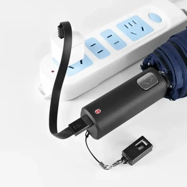 چتر اتومات شارژی مشکی برند RST مناسب تمام سنین