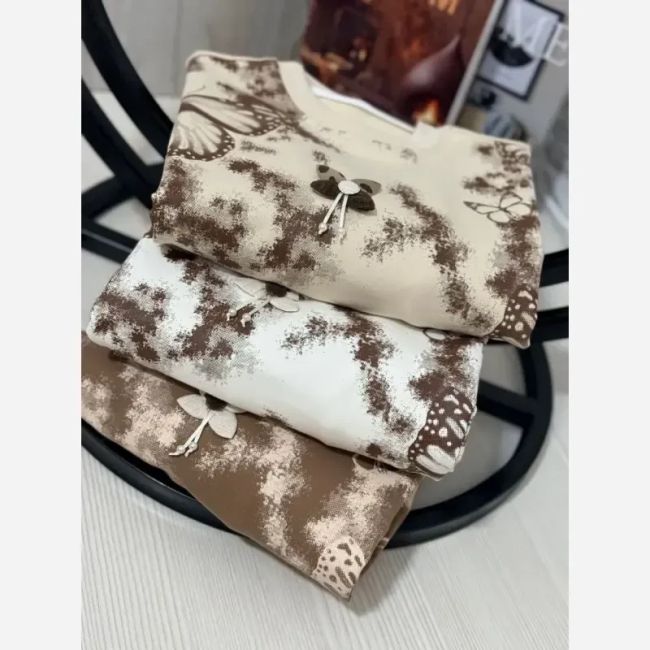 ست بلوز شلوار دخترانه دورس لاکرادار طرح پروانه