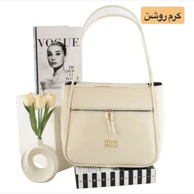 کیف زنانه چرم مصنوعی روزمره اسپرت زیپ دار