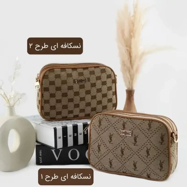 کیف پاسپورتی پارچه ای زنانه روزمره و مهمانی ابعاد 21 در 14 در 5 سانتیمتر