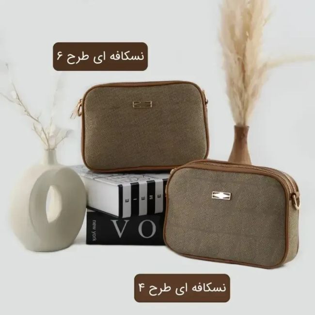 کیف پاسپورتی پارچه ای زنانه روزمره و مهمانی ابعاد 21 در 14 در 5 سانتیمتر