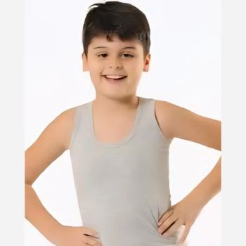 رکابی تک پسرانه نخی پنبه ای در دو رنگ مناسب 2 تا 14 سال