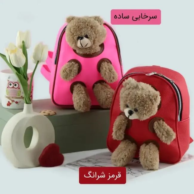 کوله پشتی چرم مصنوعی روزمره زنانه ابعاد 22 در 17 سانتیمتر (2)