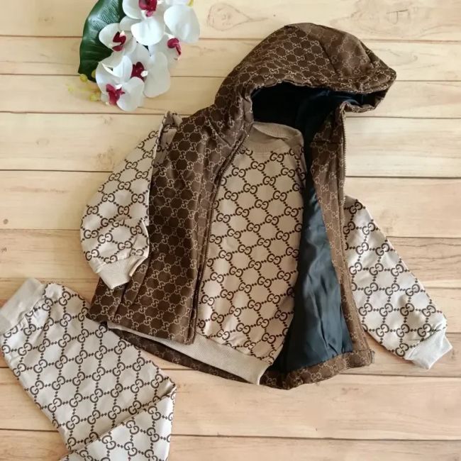 پافر کتان بچهگانه برند گوچی دخترانه و پسرانه سایز 45 تا 70