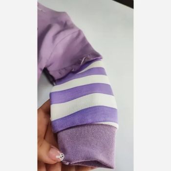 ست بلوز و شلوار دخترانه طرح خرگوش جنس دورس گلکسی سایز 35 و 40