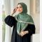 روسری سوپر نخ طرح رزین قواره 110 منگوله دار دور دوخت میس رز