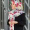روسری مجلسی طرح گلناز قواره بزرگ 140 سانتیمتر نخ کاستوم سیتو