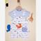 رامپر نوزادی دو تکه طرح خرچنگ پنبه ای سایز 1 تا 3 ماه