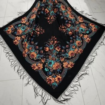 روسری ترکمنی پشمی اصل پاولوا پوزاد مدل مریم قواره 148x148