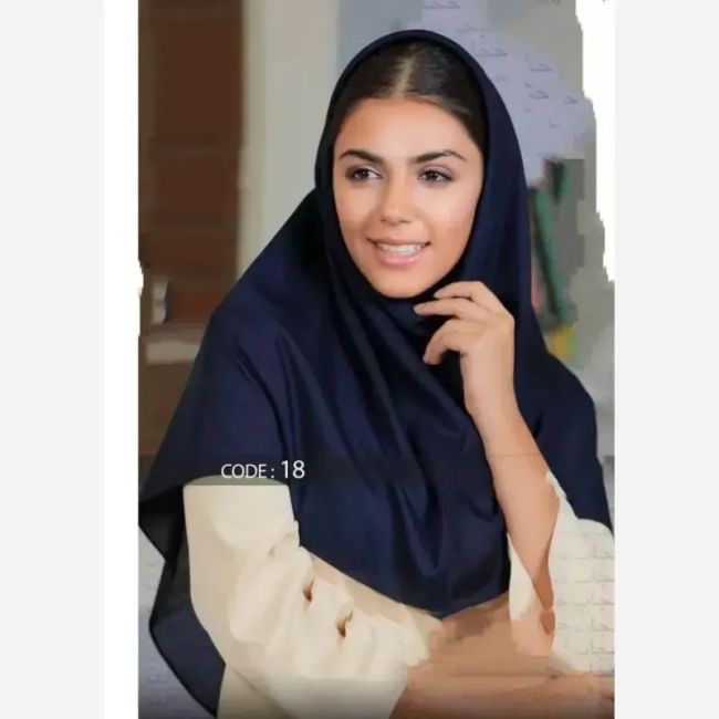 مقنعه ساده اداری نخی بروجرد اصلی قد 100 فری سایز